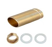 Écrous de tuyau en laiton pour robinet d'eau froide et chaude - Rallonge pour tuyau fileté TAOZHUGONG (80 mm)