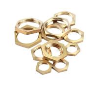 Écrous de verrouillage hexagonaux en laiton BSP, raccord de tuyau, 5 pièces/lot, 1/8 1/4 3/8 1/2 3/4(1l2 inch)