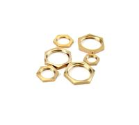 Écrous de verrouillage hexagonaux en laiton, raccord de tuyau 1/8 1/4 3/8 1/2 BSP, filetage femelle, capuchon à tige hexagonale, 5 pièces/lot(04)