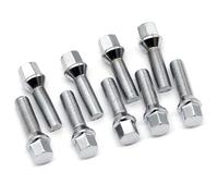 Écrous de voiture Roue Compatible Avec BMW Pour Série 3 X1 X3 X5 X6 X7 10 Pièces Boulons De Roue Écrous Goujons 28/35/40/45/50mm Allonger Les Boulons De Roue En Acier(M12x1.25,10PCS 40mm)