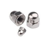Écrous décoratifs hexagonaux UNC en pouces, à capuchon demi-cercle, forme borgne, n° 6, n° 8, n° 10, 4/1, 5/16, 3/8, 7/16, 1/2, 5/8, 3/4, acier inoxydable 304(5-8-11 2pcs)
