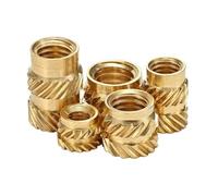 Écrous D'insertion Filetés Thermiquement M5 M6, 300 Pièces, Moulage Thermofusible, Moleté Par Injection, Métal, Cuivre, Écrou De Verrouillage for Imprimante 3d(M6x9x8 (300pcs))