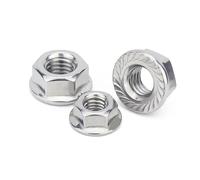 écrous, Écrou à embase hexagonale en acier inoxydable 304(Silver,M14)