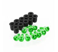 Écrous en Aluminium Kit De Boulons De Pare-Brise pour Moto pour Yamaha MT10 MT-10 2017-2023, Écrous De Fixation De Carénage Et De Pare-Brise Fixations de Pare-Brise de Moto(Vert)