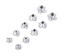 Ecrous en T à 4 Griffes pour Travail du Bois et Meubles Coffret de 90pcs en Acier Zingué M3/M4/M5/M6/M8