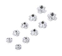 Ecrous en T à 4 Griffes pour Travail du Bois et Meubles Coffret de 90pcs en Acier Zingué M3/M4/M5/M6/M8