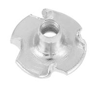 Écrous en T à quatre branches, Écrous en T captifs à quatre griffes, écrou captif aveugles acier au carbone zingué(M6x9)