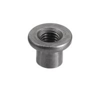 Écrous en T en acier au carbone M8 M10, for connexion de meubles, écrous de soudage à Base ronde avec trous de fixation for le bois, 30 pièces(M8x17.9x3mm)