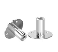 Écrous et boulons de canapé à 3 trous en acier inoxydable 304, disque connexion for meubles contreplaqué, filetages M3 M16(M12*18 * 25)