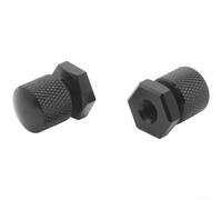 Écrous et boulons de montage pour siège arrière de moto, fixations en alliage d'aluminium CNC pour montage M6, finition noire et chromée avec haute universalité (A)