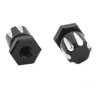 Écrous et boulons de montage pour siège arrière de moto, fixations en alliage d'aluminium CNC pour montage M6, finition noire et chromée avec haute universalité (C)