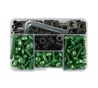 Écrous et boulons Kit De 190 Vis Et Boulons De Carénage pour Suzuki GSXR 600 750 1000 K1 K2 K3 K4 K5 K6 K7 K8 K9 K10 Kit de Boulon Vis(Vert)