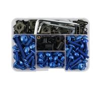 Écrous et boulons Kit De 190 Vis Et Boulons De Carénage pour Suzuki GSXR 600 750 1000 K1 K2 K3 K4 K5 K6 K7 K8 K9 K10 Kit de Boulon Vis(Bleu)