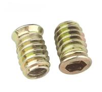 Écrous filetés à tête hexagonale en alliage de zinc et acier au carbone, 10/50 pièces(10pcs,M8x15mm)