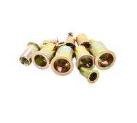 Écrous for fente en forme de pétale, écrous for filetage plat, pince de panneau, verrouillage, fixation, rivet d'expansion, kit d'écrous for riveter M3-M12(Zinc Plated Flat,M10 (5Pcs))