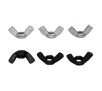 Écrous for griffes en acier au carbone zingué noir M3 M4 M5 M6 M8 M10 M12, for serrage manuel, for oreilles et for oreilles papillon(Black Carbon Steel,30Pieces M3)