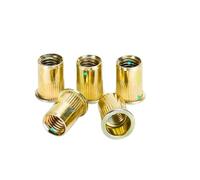 Écrous for riveter M3/M4/M5/M6/M8, écrous for riveter for tête plate en acier au carbone galvanisé, écrous filetés(M8 70pc)