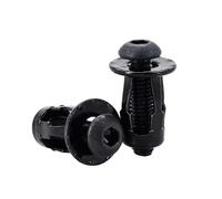 Écrous for rivets, vis d'expansion, forme de pétale, panneau métallique, fixation de plaque d'immatriculation, pince de verrouillage, kits de rivets for rivets(Round Head (Black),M4x16(10Pcs))