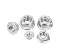 Écrous hexagonaux à bride dentelée, Pack Of 2-25 pcs M3-M12 Stainless Steel Hex Flange Serrated Lock Nuts DIN6923(M5(25pcs))