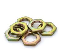 Écrous hexagonaux à denture fine zingués for M7/M9/M10/M12 - Fixations en acier au carbone galvanisé - Lot de 10/15/20/25 pièces(M7x0.75x2mmx25pcs)