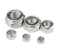 Écrous hexagonaux autobloquants à insert métallique en acier inoxydable 304 M3-M20(M10-2pcs)