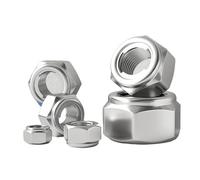 Écrous hexagonaux autobloquants en acier inoxydable 304, lot de 5, 10 ou 20 pièces, M3, M4, M5, M6, M8, M10(10pcs,M10)