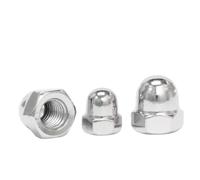 Écrous hexagonaux bombés en acier inoxydable 304, tailles UNC 6#-32, 8#-32, 10#-24, 1/4-20, 5/16-18, 3/8-16, 1/2-13, for décoration(8-32(5pcs)