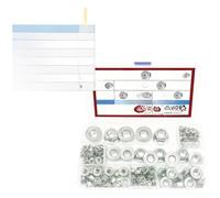 Écrous Hexagonaux Crantés DIN 6923 Anti-Vibration 138pcs | Acier 304 pour robuste, résistance rouille, 138 , tailles pour m3 à pour m10, usage durable