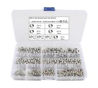 Écrous hexagonaux de quincaillerie - Kit d'écrous hexagonaux en acier inoxydable avec étui pour boulons à vis - Fixations de rechange pour boulons à vis, maison, studio, atelier