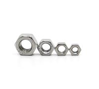 Écrous hexagonaux DIN934 M1 .2 .4 .6 M2 .5 M3 M4 M5 M6 M8 M10 M12 M14 M16 M18 M20 M22 M24 Acier inoxydable(M10 5pcs)