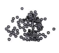 Écrous Hexagonaux Din934 M2-M5 Filetage Métrique en Acier au Carbone Noir pour Appareils Ménagers et de Bureau, Équipements (M2) - 100 Pièces