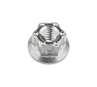 Écrous hexagonaux, Écrous hexagonaux à embase en titane M6, M8, M10, M12, M14 et M16 : vis boulons for accessoires de moto vélo(Titanium,M8)