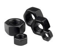Écrous hexagonaux en acier au carbone oxyde noir, dureté 8,8, 1 pièce, 5 pièces, 10 pièces, 20 pièces, 50 pièces(M6 (20pcs))