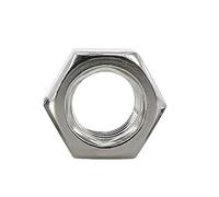 Écrous hexagonaux en acier inoxydable 304 SS, filetage métrique, 1 à 100 pièces, M1, M2, M3, M4, M5, M6, M8, M10-M48(M45 (1Pcs))