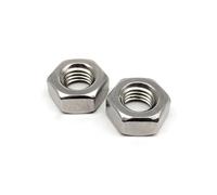 Écrous hexagonaux en acier inoxydable DIN934 A2 304, 10/25/50/100/200/500 pièces, M1 M1.2 M1.4 M1.6 M2 M2.5 M3 M3.5 M4 M5 M6 M8 M10 M12(25pcs M12)