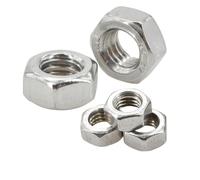 Écrous hexagonaux en acier inoxydable DIN934, écrou métallique hexagonal for boulons, vis M1 M2 M2.5 M3 M3.5 M4 M5 M6 M8 M10 M12 M14 M16 M18 M20 M22(M3(100Pcs))