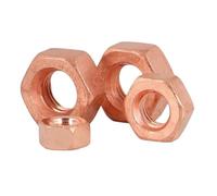 Écrous hexagonaux en cuivre rouge, lot de 5 à 20 pièces, M3, M4, M5, M6, M8, M10, M12, T2(M10 5pcs)