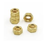Écrous hexagonaux en laiton massif et cuivre, 1 à 50 pièces, M1,6, M2, 5, M3, M4, M5, M6, M8, M10, M12(M16 1pc)