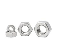 Écrous hexagonaux filetés à gauche, métriques, 1 à 55 pièces, M4, M5, M6, M8, M10, M12, M14, M16, M18, M20, M24, en acier inoxydable(M12 5pcs)