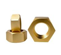 Écrous hexagonaux filetés en laiton for boulons et vis, 1/2/3/5/10/20/30/50/100 pièces(M2.5 (100Pcs))
