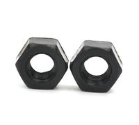 Écrous hexagonaux isolés en nylon, plastique blanc et noir, 5/10/20/50/100 pièces, M2, M2.5, M3, M4, M5, M6, M8, M10, M12, M14, M16, M18, M20(Black,M4 x 50pcs)