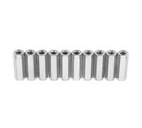 Écrous Hexagonaux Longs M8 x 1,25 Inox 10 pcs, Écrou de Liaison Résistant à la Corrosion, Usage Industriel et Domestique