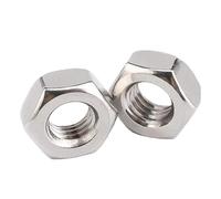 Écrous hexagonaux M1, 2, 4, 6, M2, 5, M3, M4, M5, M6, M7, M8, M9, M10, M12, M14, M16, M18, M20, écrous en acier inoxydable(M1 10pcs)