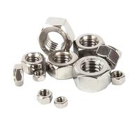 Écrous hexagonaux M1 .2 .4 .6 M2 .5 M3 M4 M5 M6 M8 M10 M12 M14 M16 M18 M20 Écrou 304 Acier inoxydable DIN934 Métrique(M1.2 x 100Pcs)