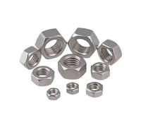 Écrous hexagonaux M1 - M10 avec filetage métrique en acier inoxydable M1.6 M2 M2.5 M3 M3.5 M4 M5 M6 M8 M10 5 à 50 pièces(M10-5pcs)