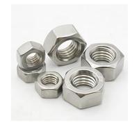 Écrous hexagonaux métriques en acier inoxydable 304, 1 à 25 pièces, M1, M1.2, M1.4, M1.6, M2, M2.5, M3, M3.5, M4, M5, M6, M8, M10-M36(M4 x 20pcs)