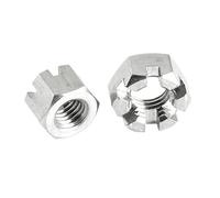 Écrous hexagonaux minces fendus M6 M8 M10 M12 M14 M16 M18 M20 Écrous hexagonaux en acier inoxydable 304 1/10 pièces(M20-1pcs)