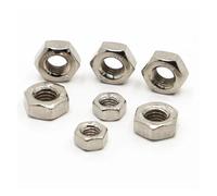 Écrous hexagonaux plaqués, 10/20/50/100 pièces, M2, 5, 6, M3, M4, M5, M6, M8, M10, M12(M5 50pcs)