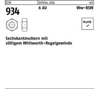 Écrous hexagonaux Reyher DIN 934 6 AU WW 3/4 009343060750000 (50 pièces)