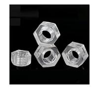 Écrous hexagonaux transparents en acrylique, lot de 20 ou 50 pièces, M2, M2.5, M3, M4, M5, M6, M8, M10, en plastique PC(M10-20PCS)